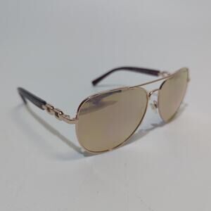 Michael Kors MK 1003 Fiji Rose Gold Aviator Glasses - Pink Yellow Orange Lens